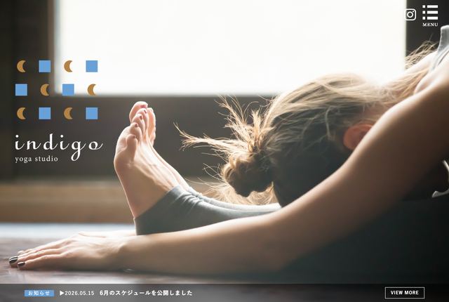 ヨガ教室 Indigoの公式サイト